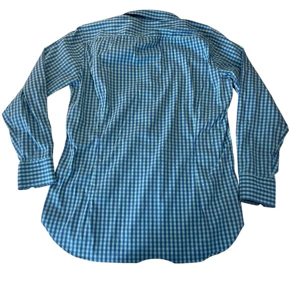 Bonobos Gingham Stretch Tailored Fit Button Down Shirt Preppy Size Mens 16 X 34 - Picture 5 of 6
